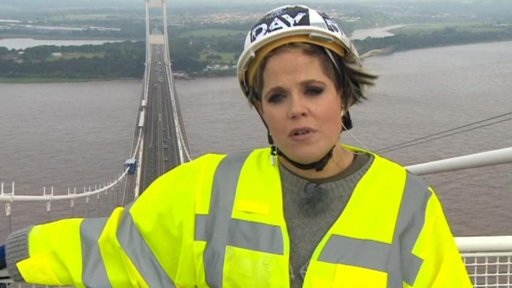 Amy Wadge on bridge