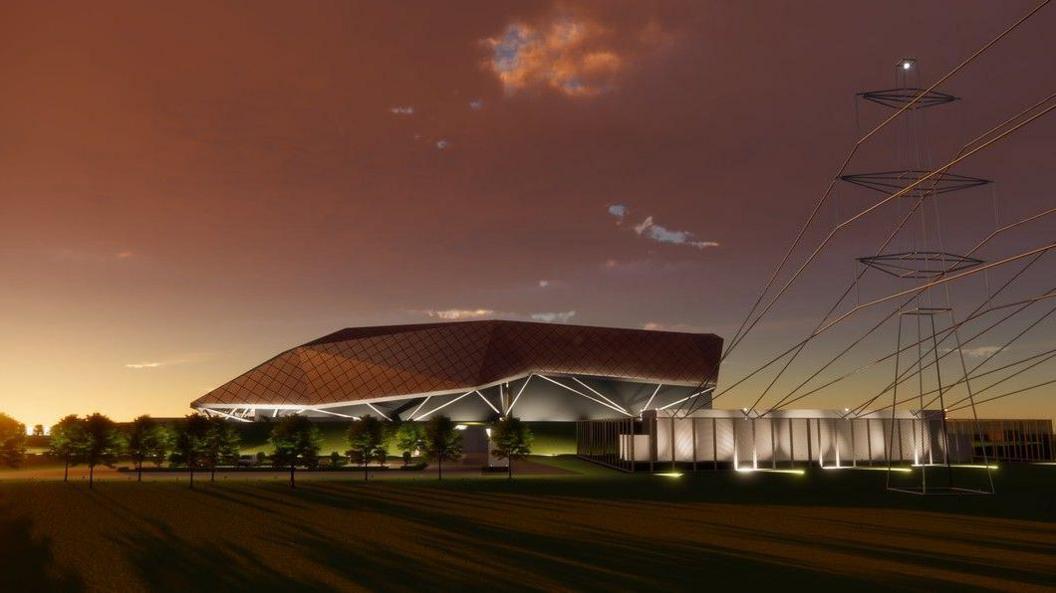 Artist impression of SMR at dusk