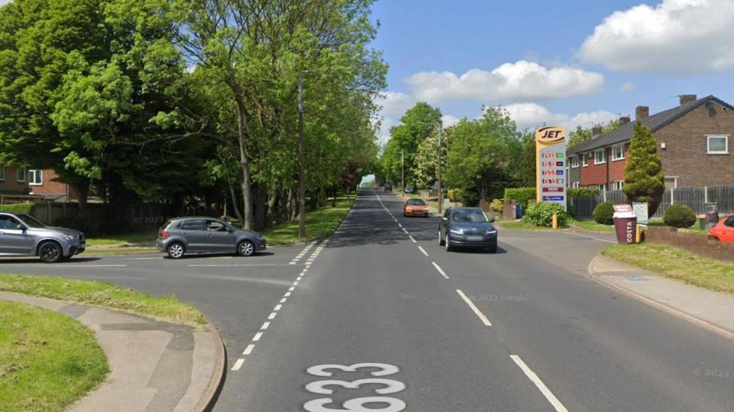 Rotherham Road in Barnsley