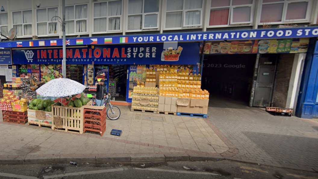 Outside International Superstore in Erdington