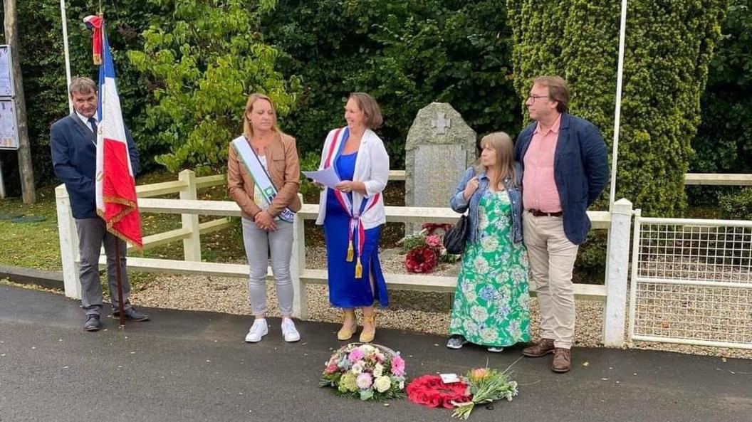 A memorial service this year for the fallen British soldiers who helped liberate Le Fournet.