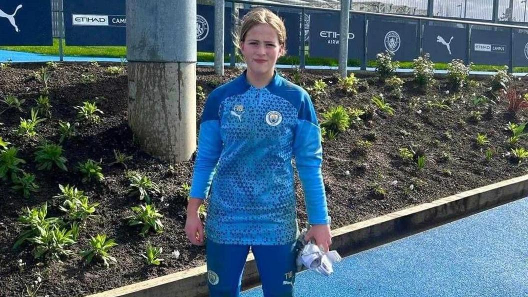 Abbie Smith at Manchester City's training ground