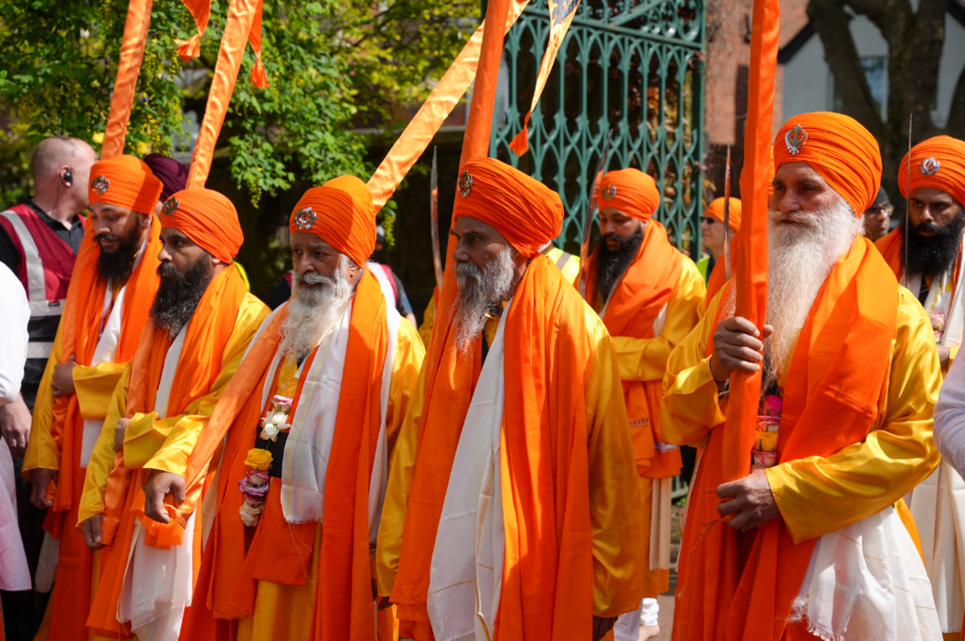 A row of men at the event