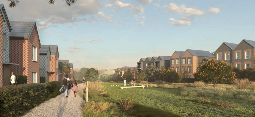 Artists impression of Druids Heath regeneration project.