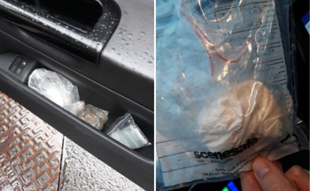 Cocaine found in car by police