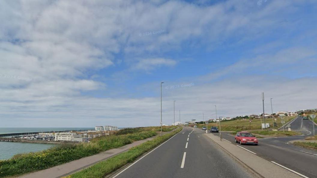 Google Maps image of Marine Drive, near the junction of Roedean Road