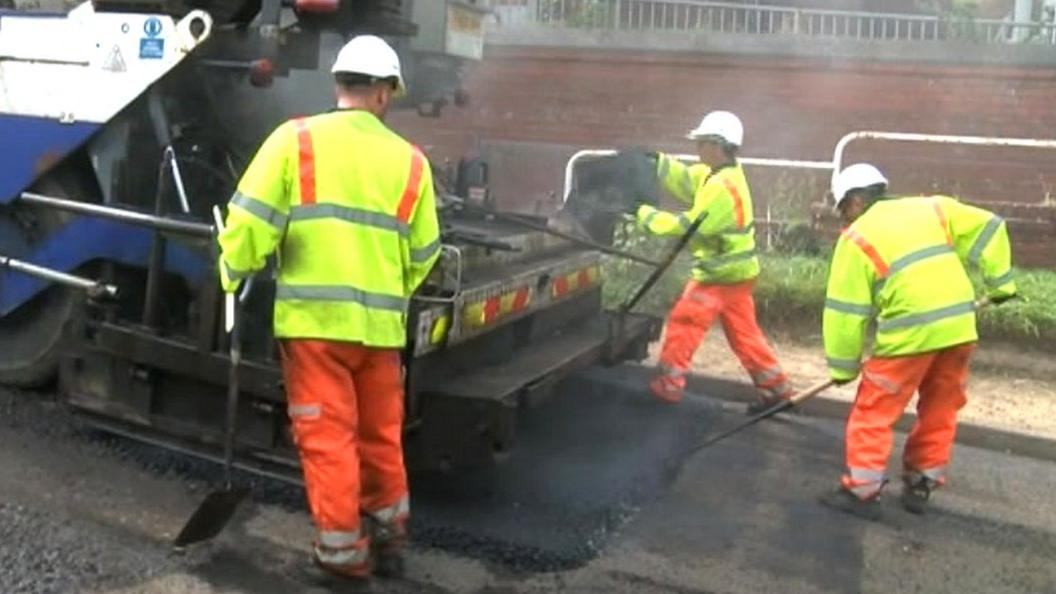 Resurfacing work in Sheffield