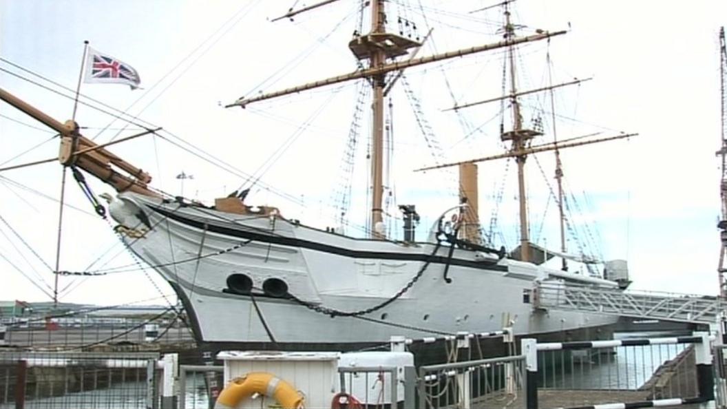 Ship at Chatham Dockyard