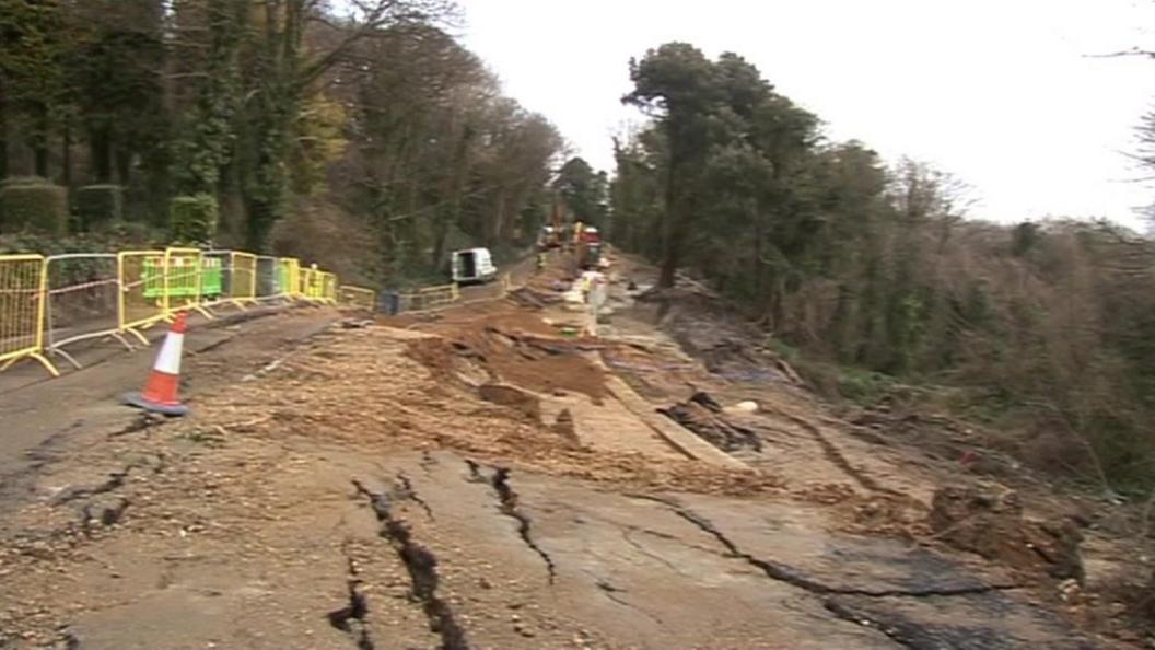 Undercliff Drive subsidence