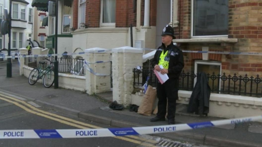 Police cordon in St Michael's Road