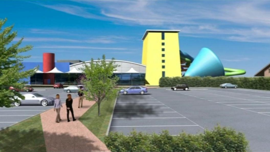 Artists impression of waterpark