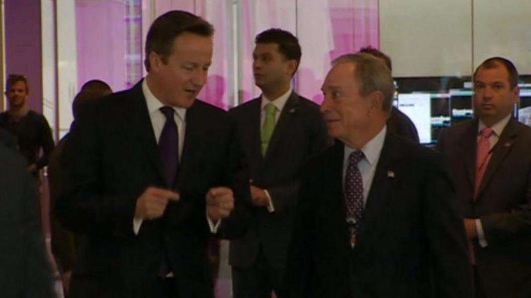 David Cameron and Michael Bloomberg