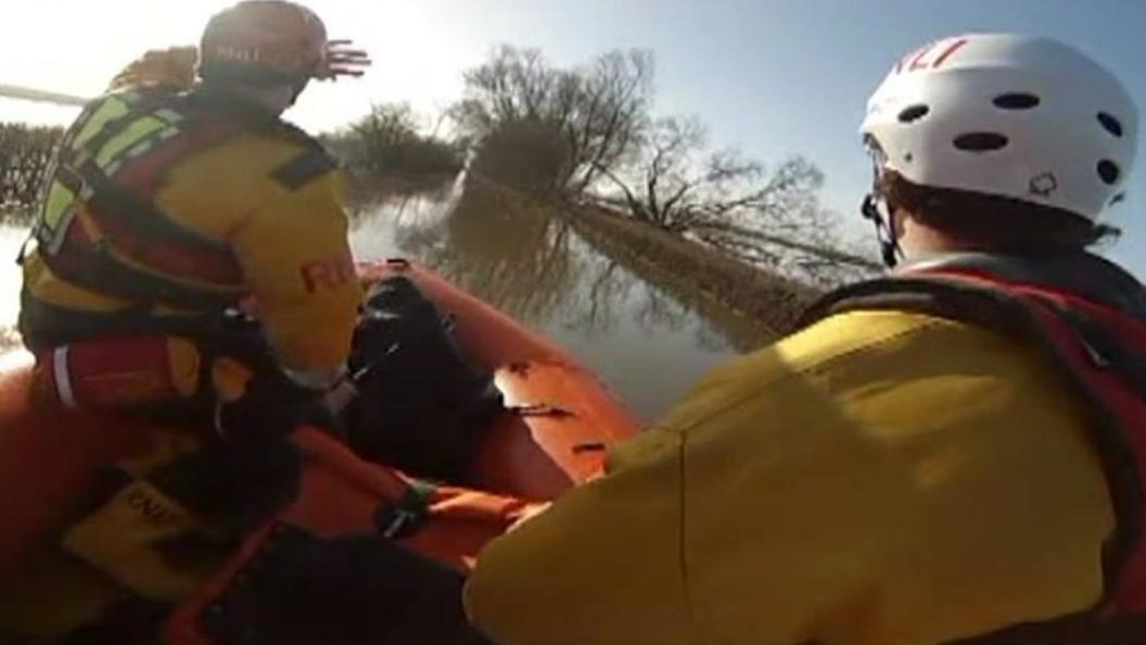 RNLI crews on rescue