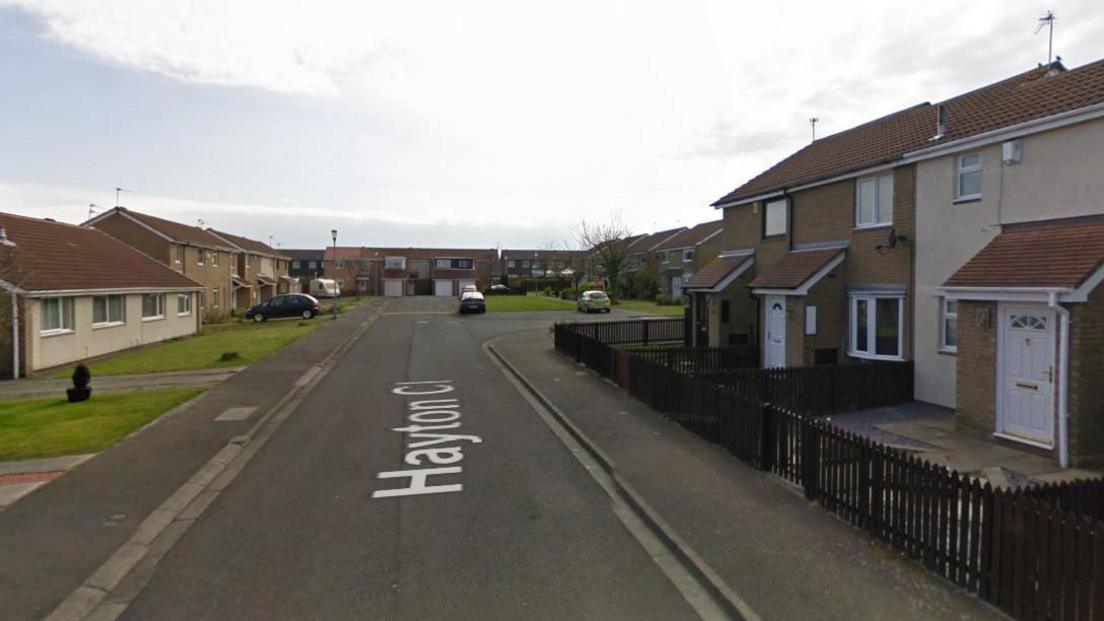 Hayton Close in Cramlington, Northumberland