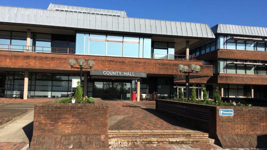 Exterior of Worcestershire County Council building