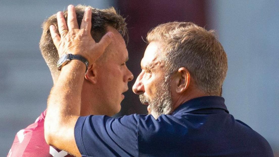 Derek McInnes and Lawrence Shankland