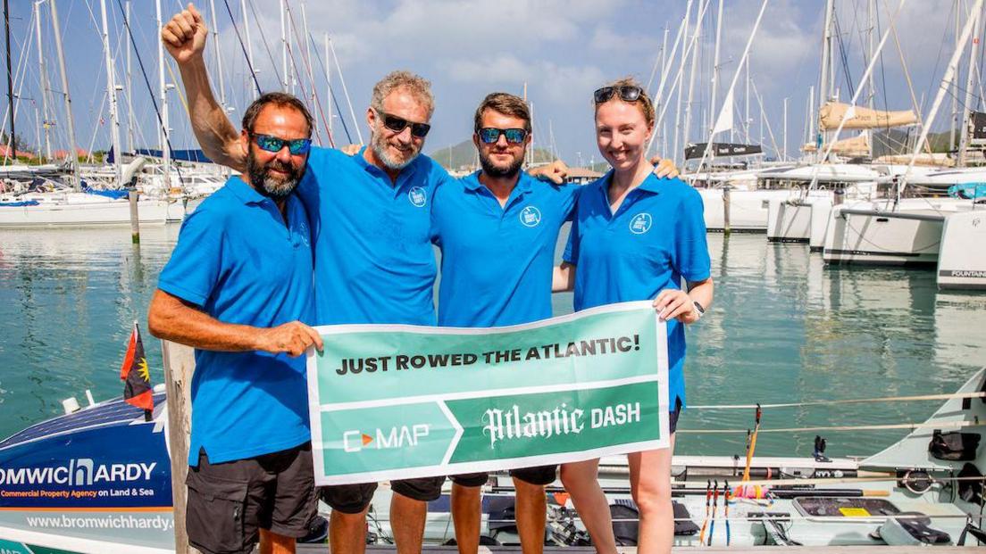 Rod Adlington (second from left) and his crew