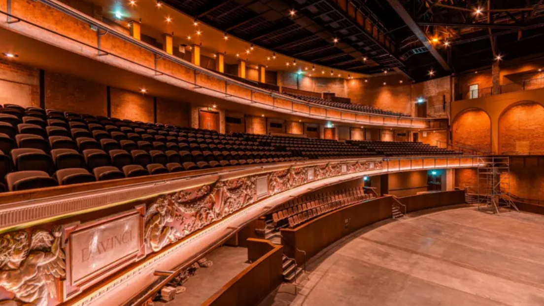 A photo showing the inside of the Bradford Live venue, with the empty auditorium including hundreds of theatre-type seats.