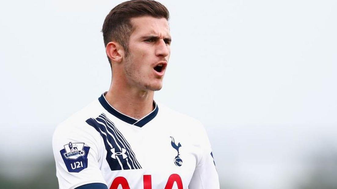 Dominic Ball in action for Tottenham