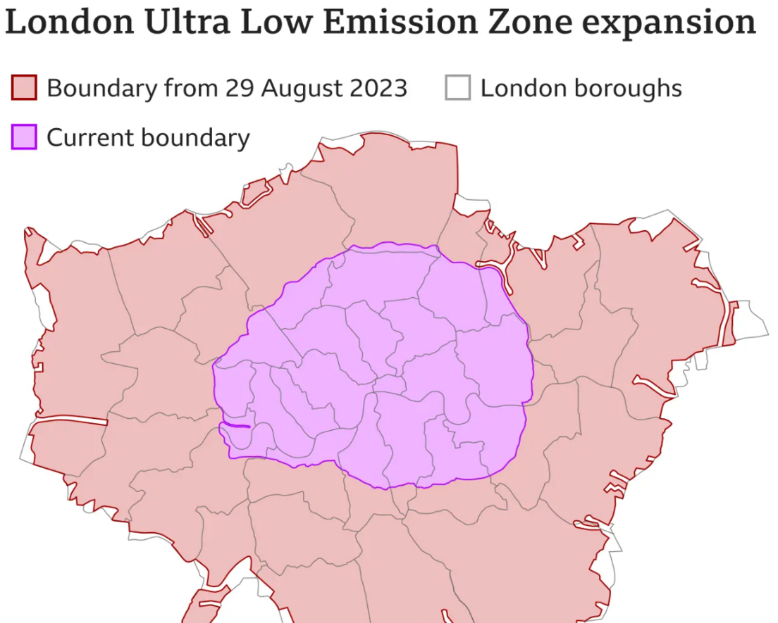 Ulez map 