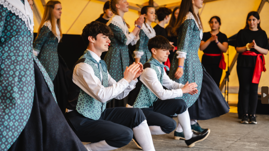 Dancers on stage