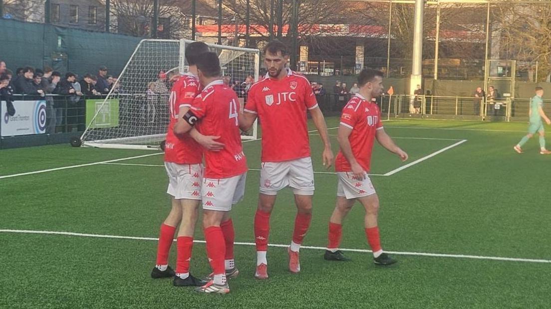 Jersey Bulls celebrate a goal