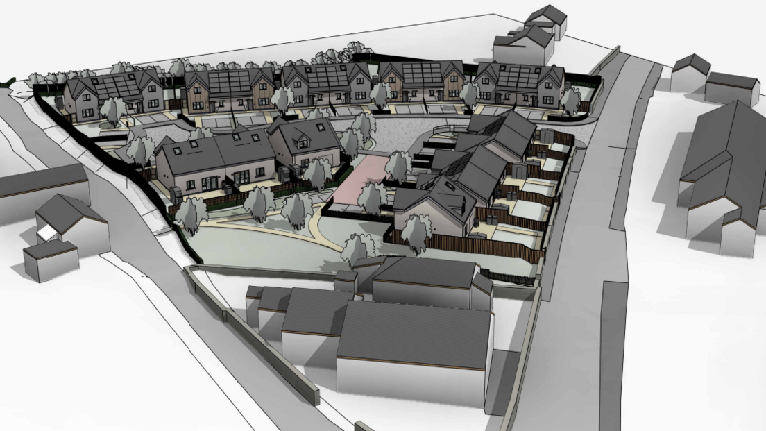 Council plans showing how the the housing proposals 