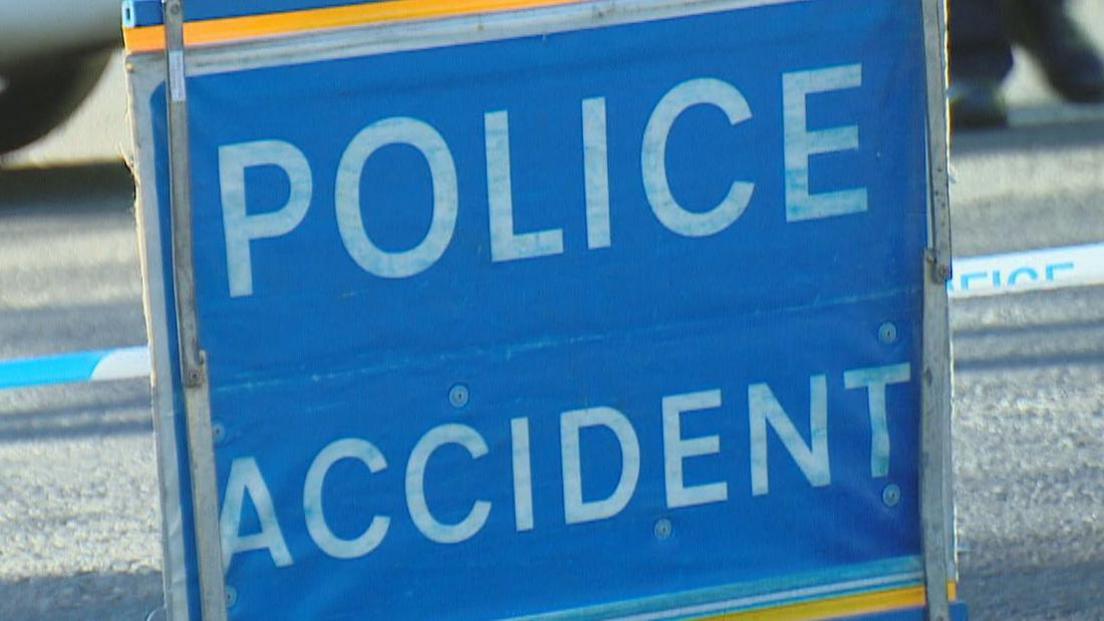 Police accident sign