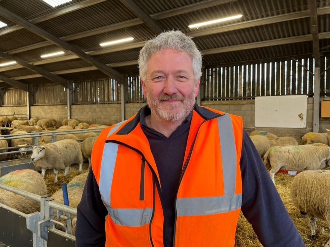 Matt Bagley in high-vis vest