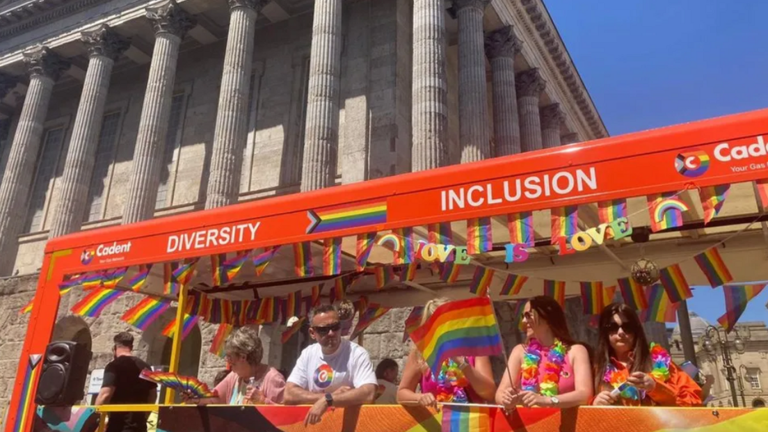 People at Birmingham Pride event