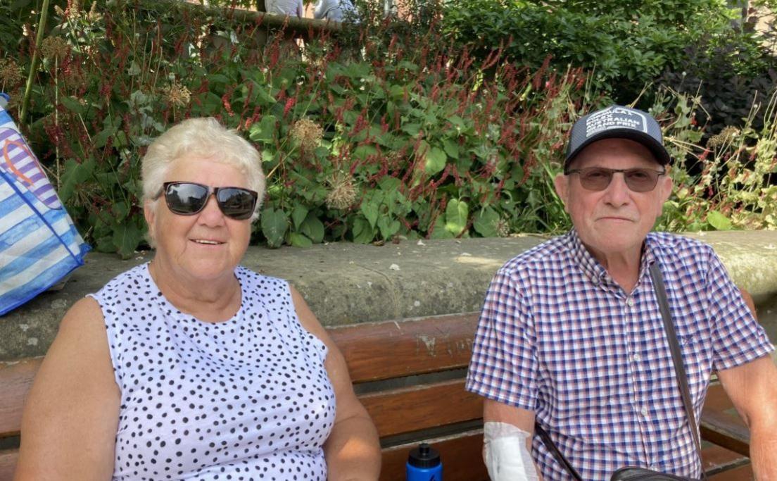 Wendy and Philip Norton from Lincolnshire, visiting Sheffield