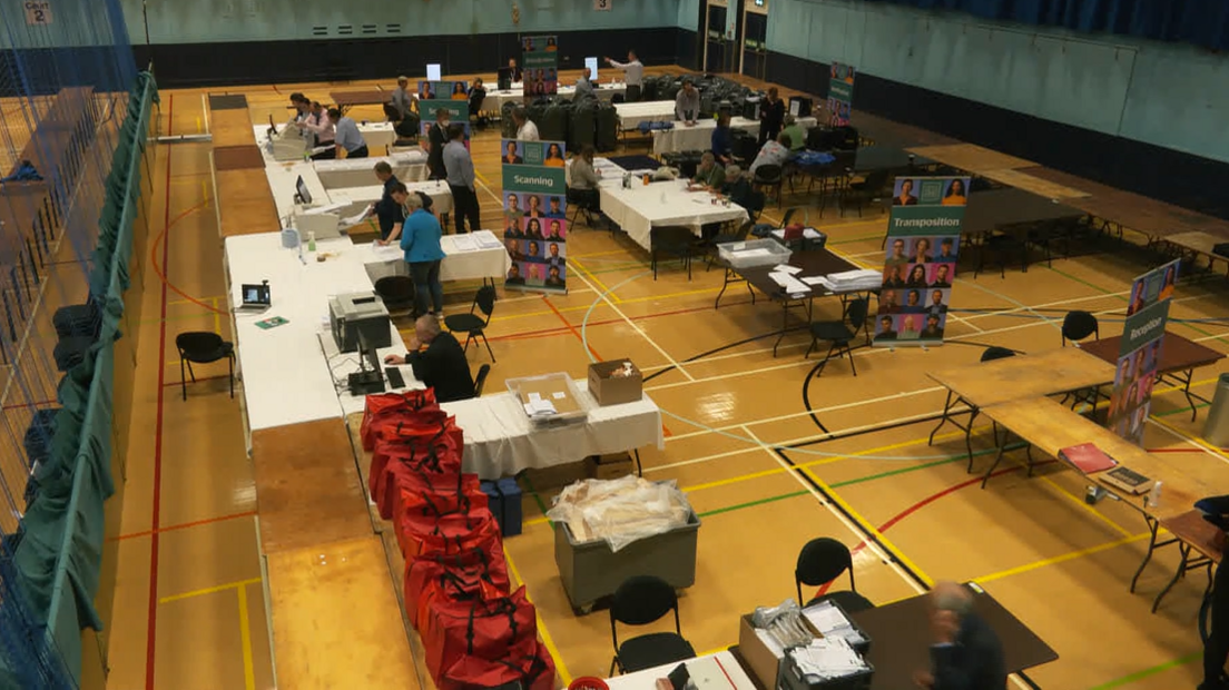 Guernsey election polling room