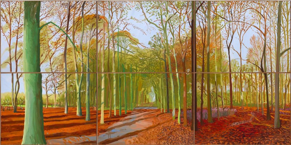 Woldgate Woods, 21, 23 and 29 November 2006 by David Hockney