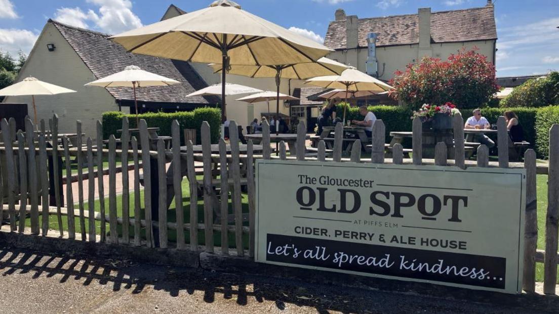 A pub in the sun