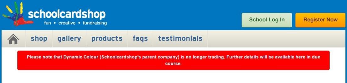 schoolcardshop website screen grab