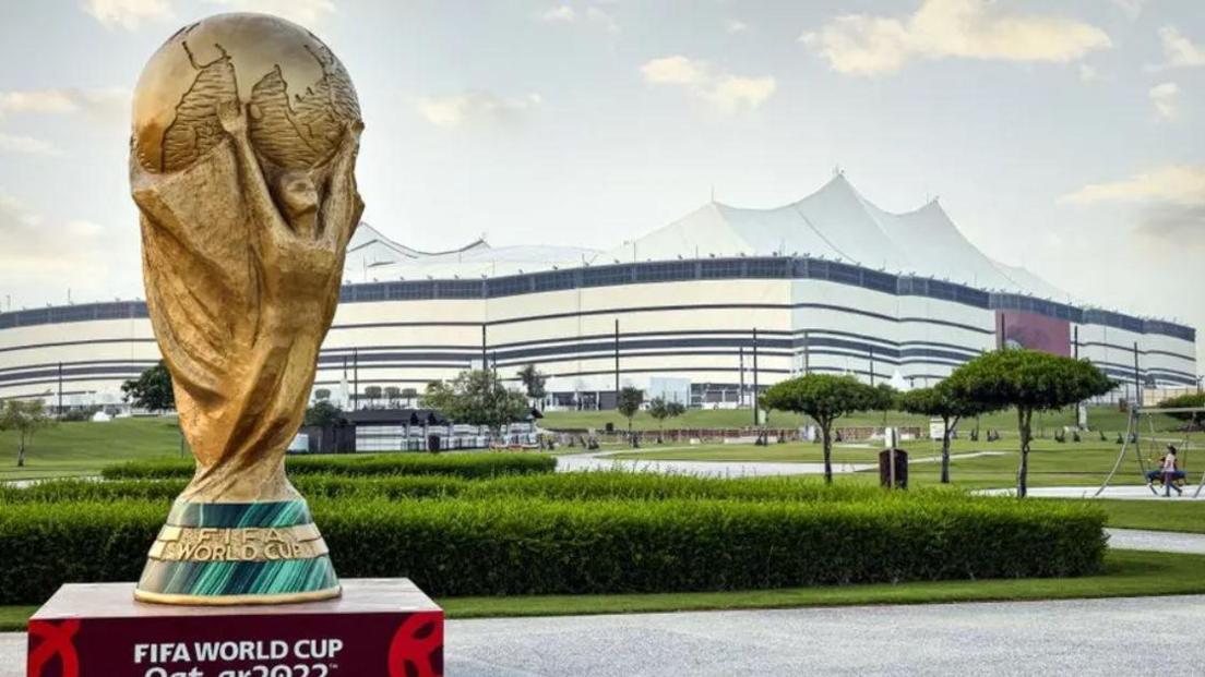 World cup statue in Qatar