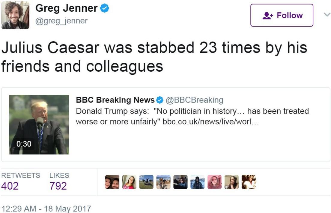 Screen grab of tweet by @greg_jenner