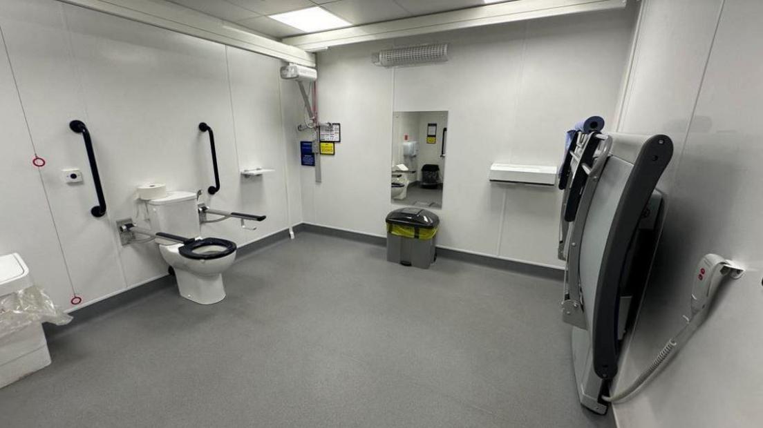 Changing Places facilities are toilets which also include equipment such as a hoist, privacy screens and an adult-sized changing bench