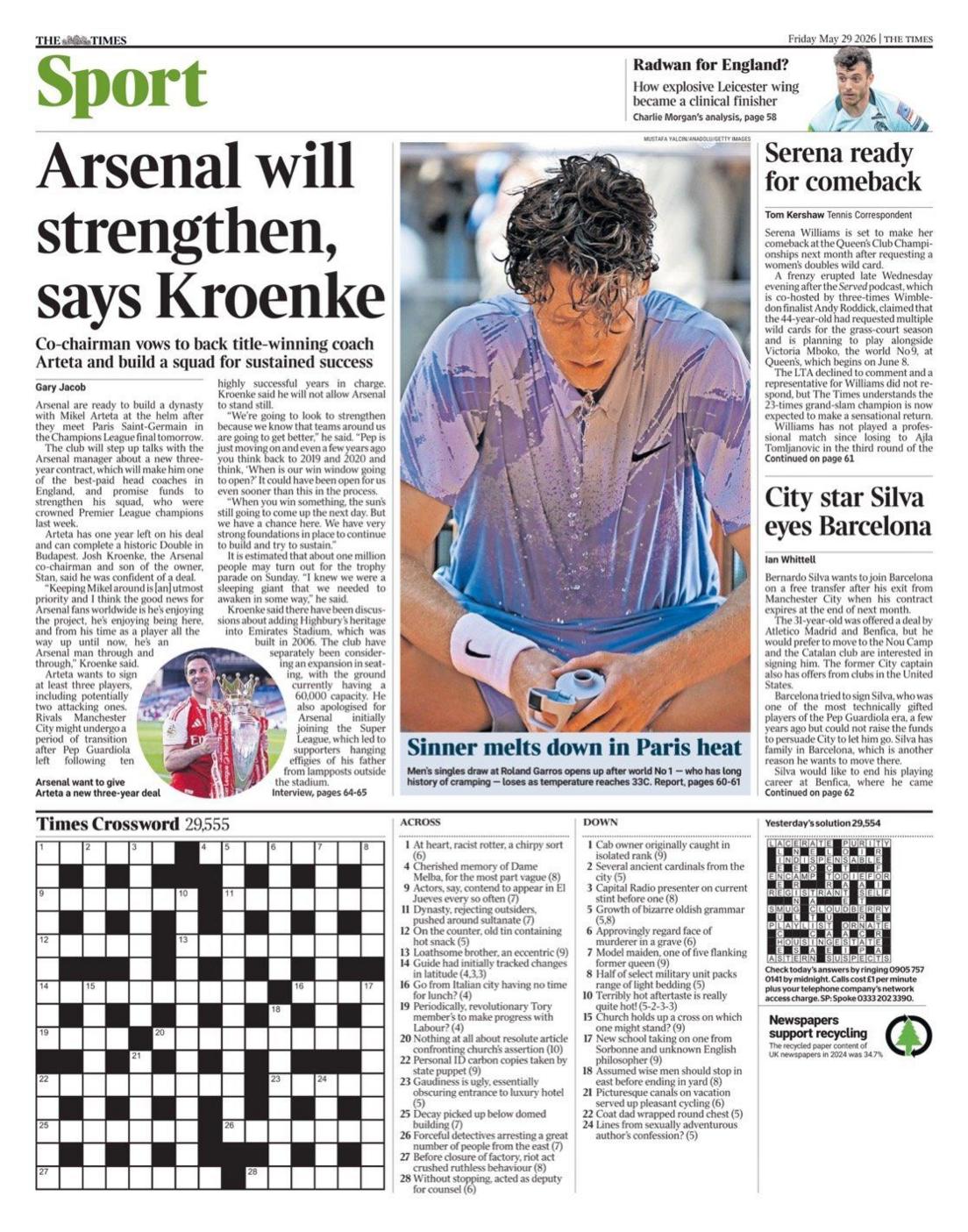 Times back page