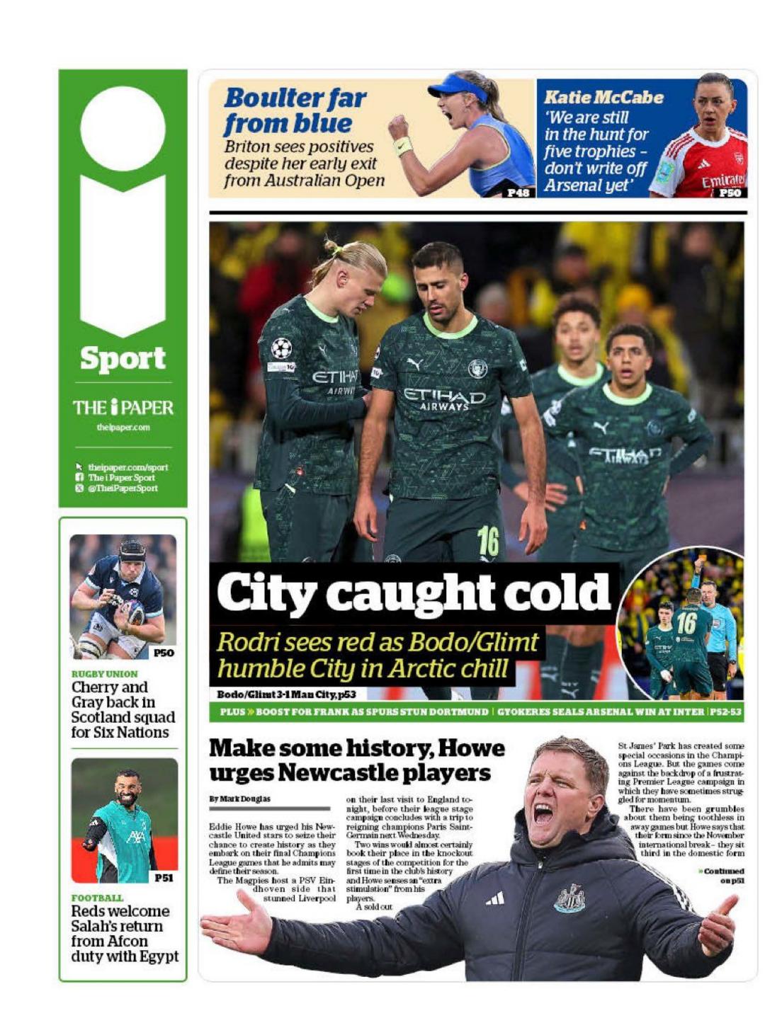 The i sports section