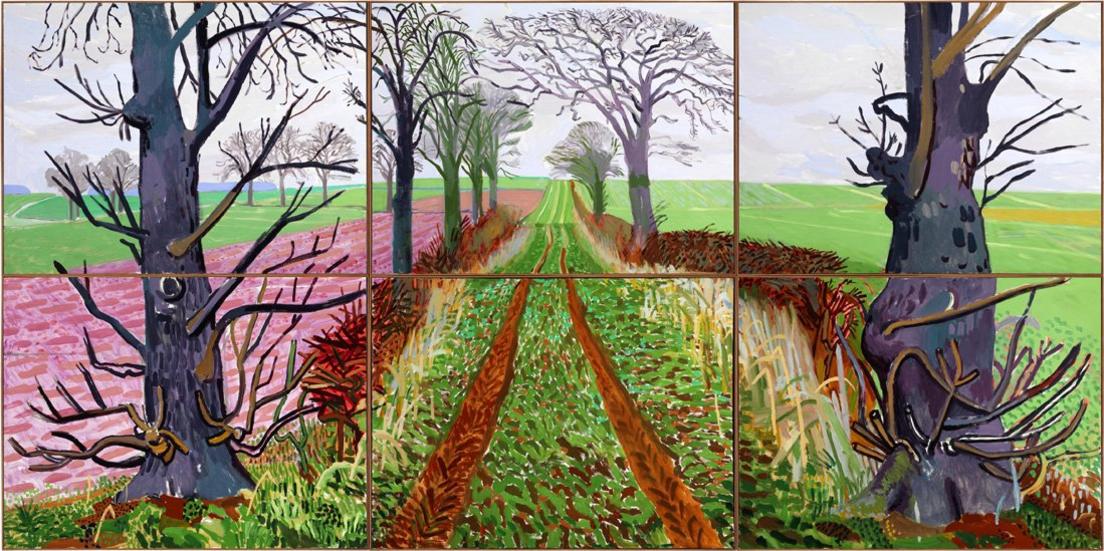 A Closer Winter Tunnel, February–March, 2006 by David Hockney