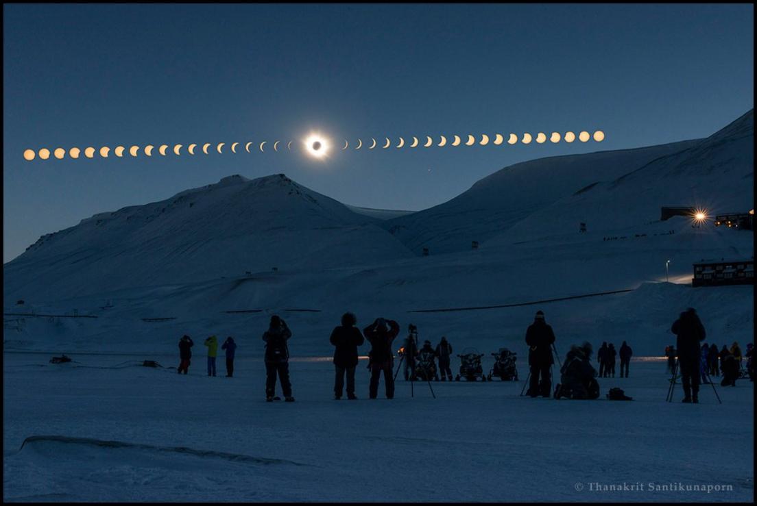 Eclipse over Svalbard, Norway