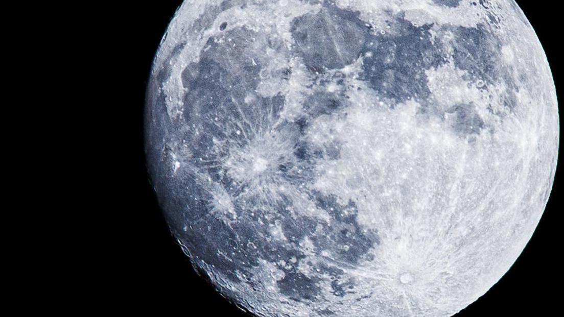 Close up of Moon's surface