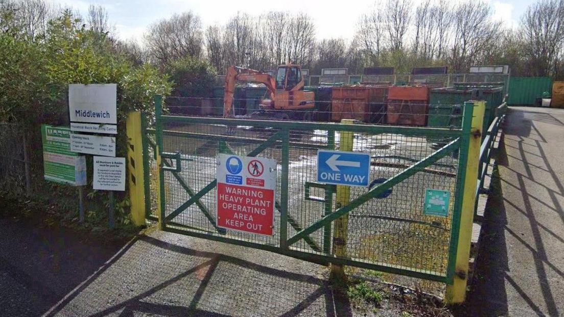 Middlewich household waste recycling centre