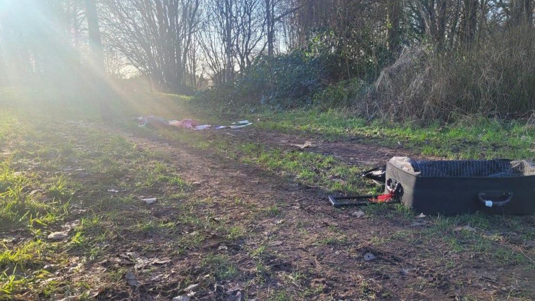 Litter at Hulton Abbey