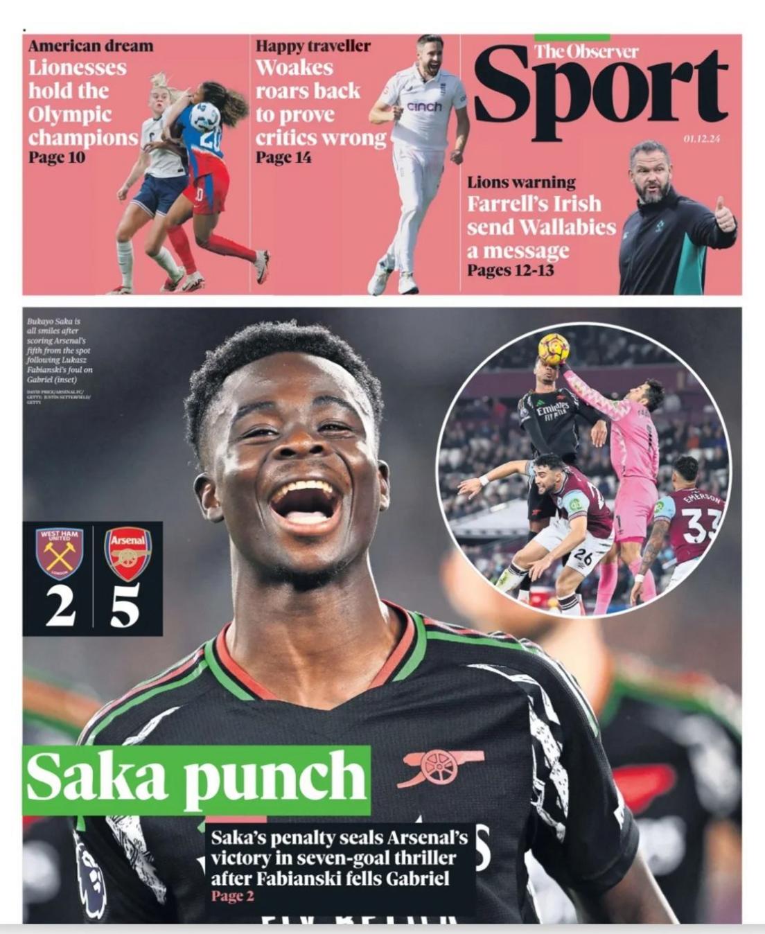 Sunday's Observer