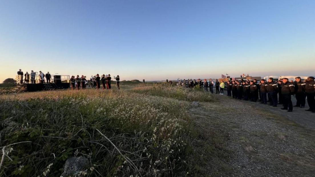 Beacon lighting event in Jersey