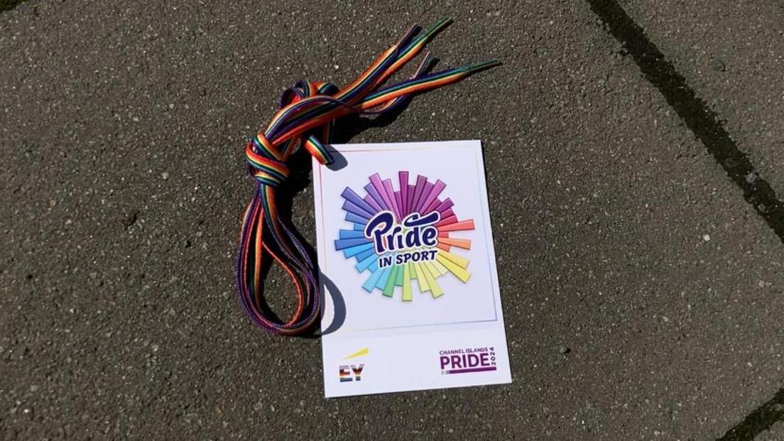 Pride in Sport rainbow shoelaces