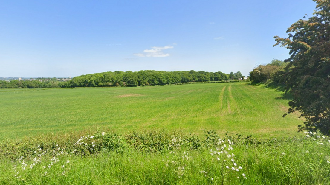 A field off Snells Nook Lane, in Nanpantan, Leicestershire, where homes could be built