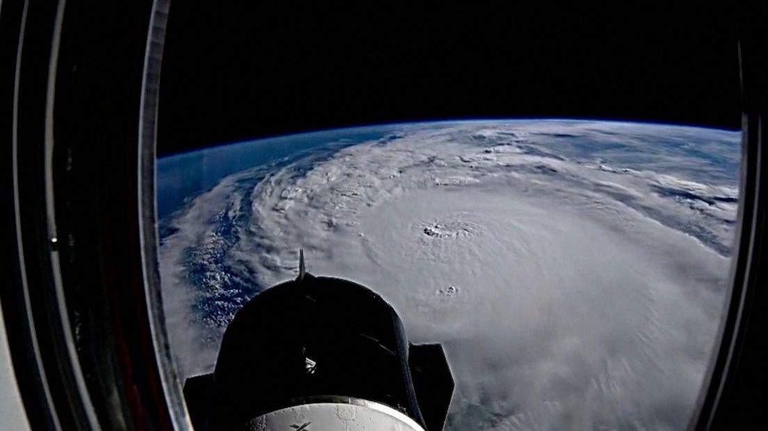 Hurricane Milton as seen from space